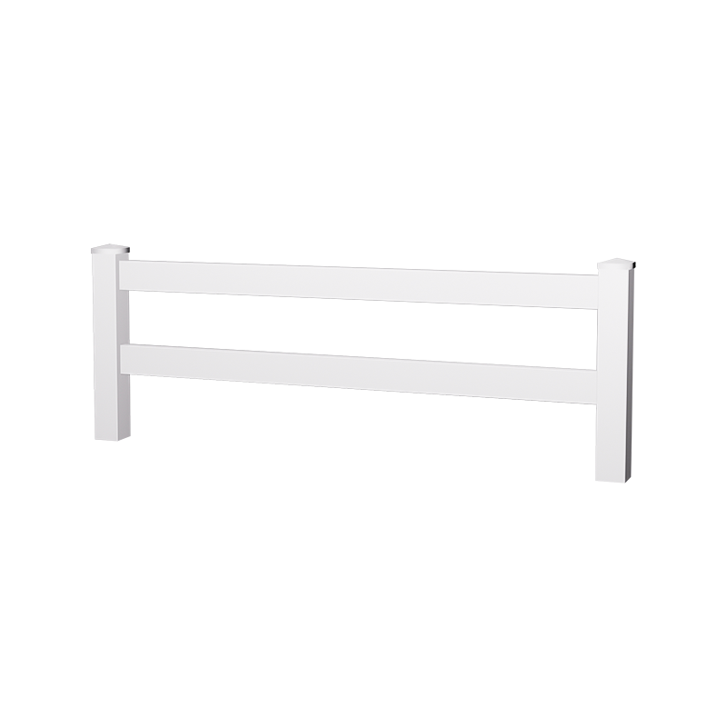 HDA 2- 레일 PVC 농장 울타리